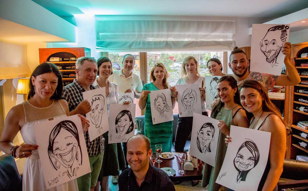 Caricatură live 1